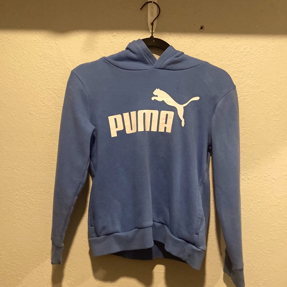 blue Puma hoodie